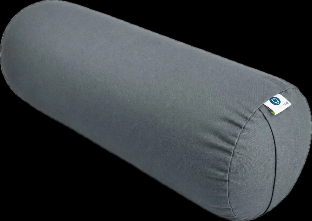 Round Bolster in Stone, a long grey cylinder