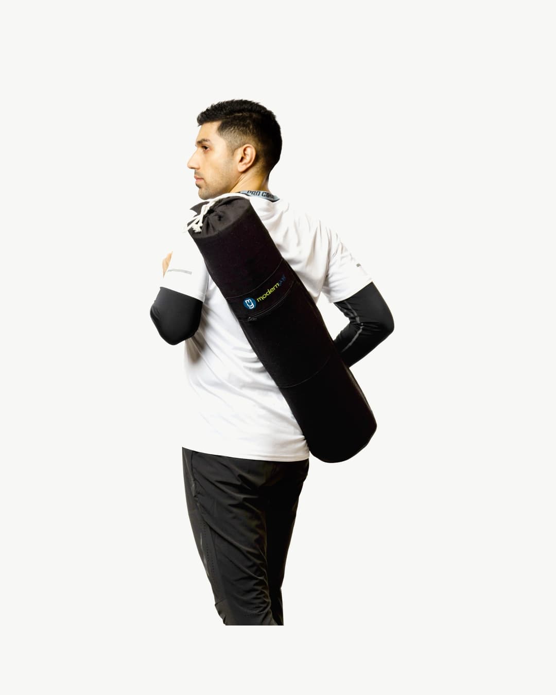 Ink Yoga Mat Bag — carried over the shoulder