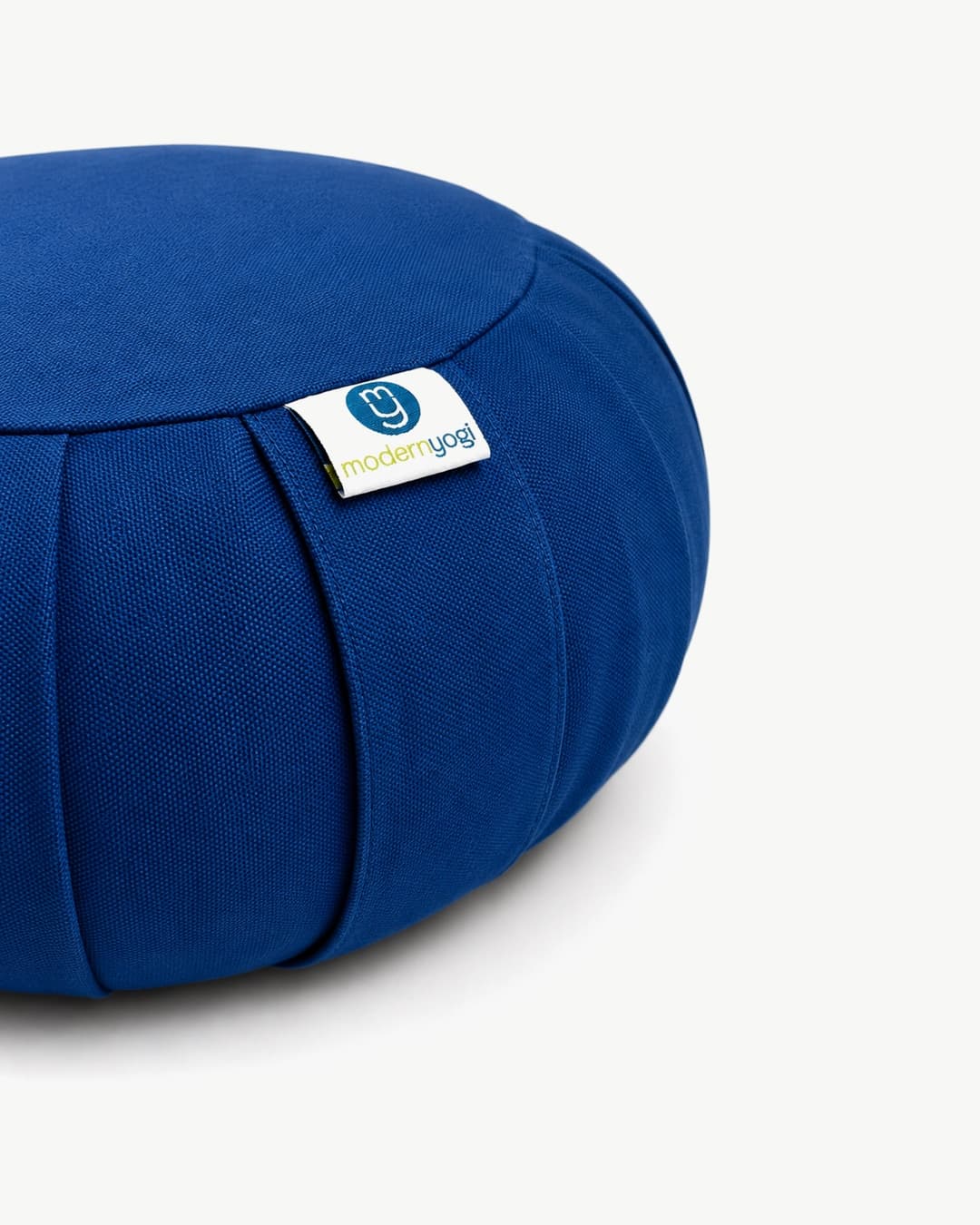 Indigo Round Zafu Cushion — fabric detail