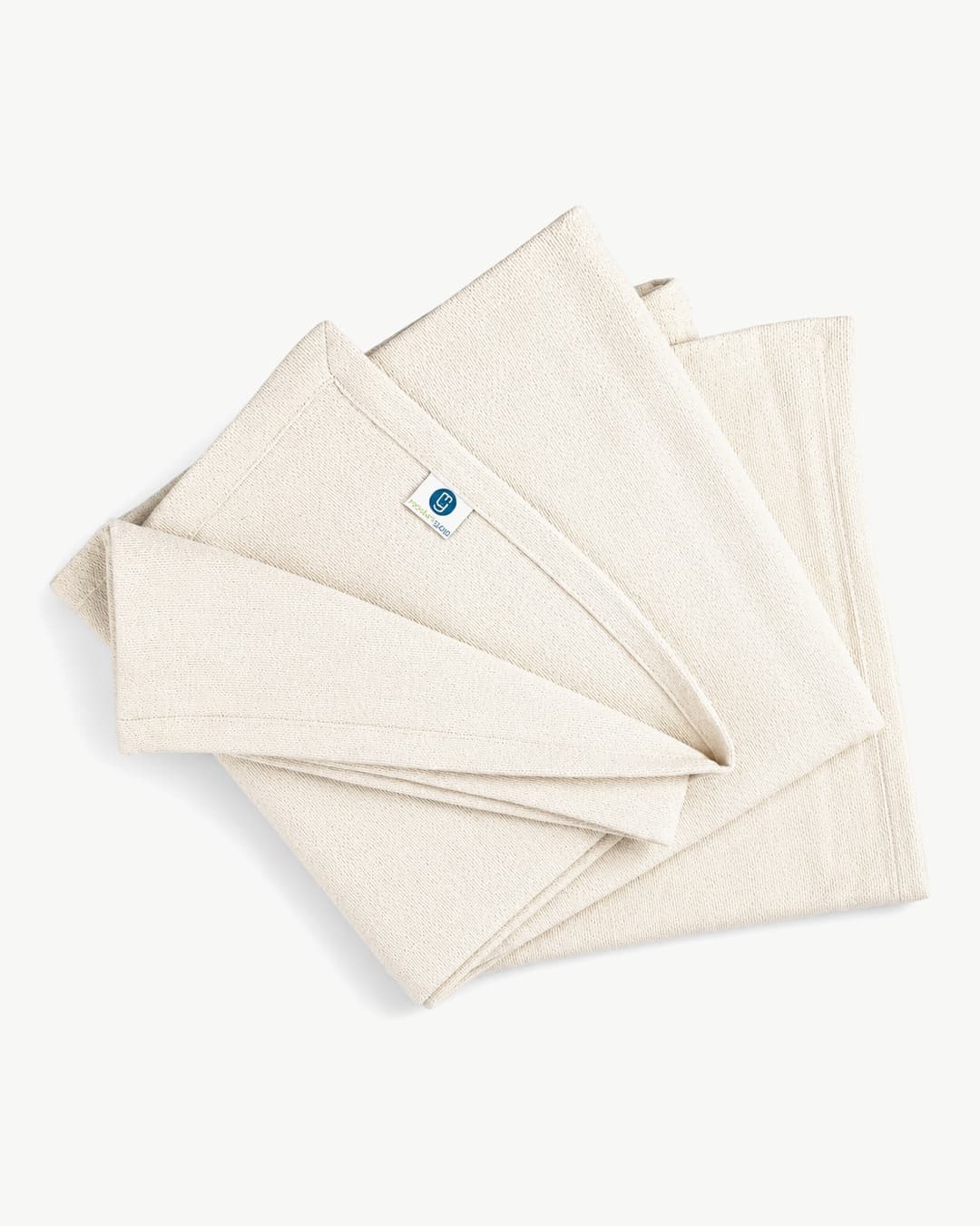 Ivory Yoga Blanket — draped