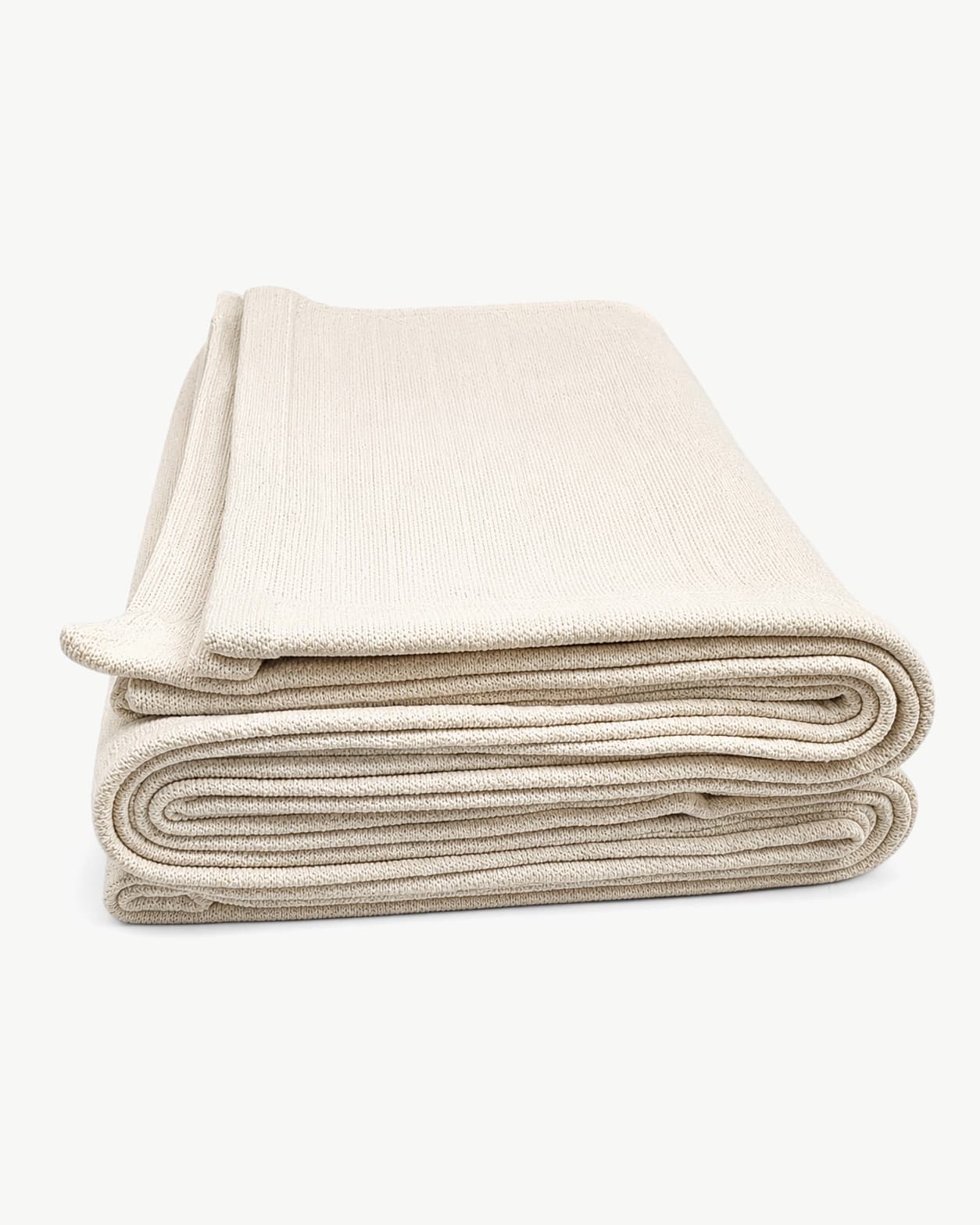 Close-up of the Yoga Blanket in Ivory