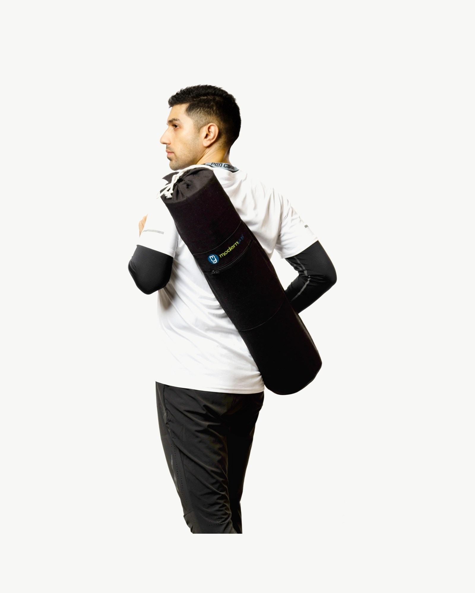 Ink Yoga Mat Bag — carried over the shoulder