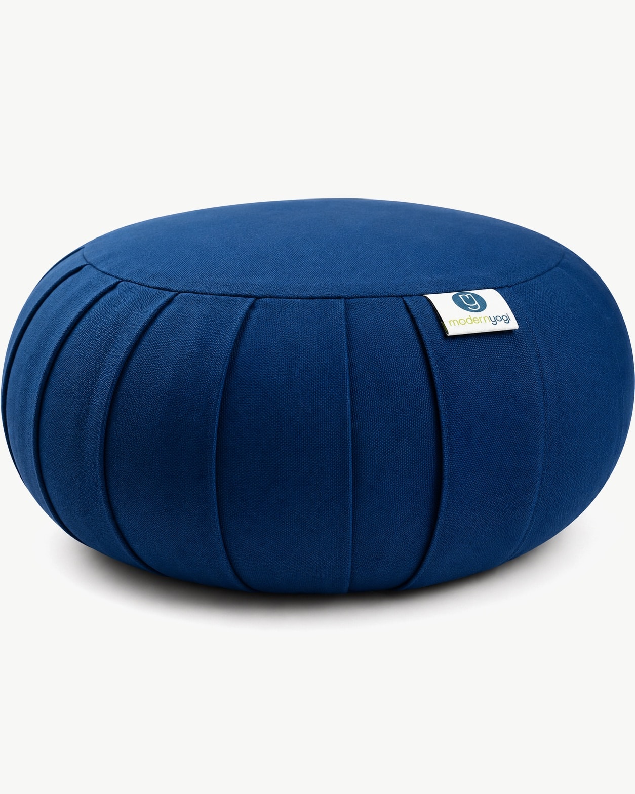 Indigo Round Zafu Cushion — front view
