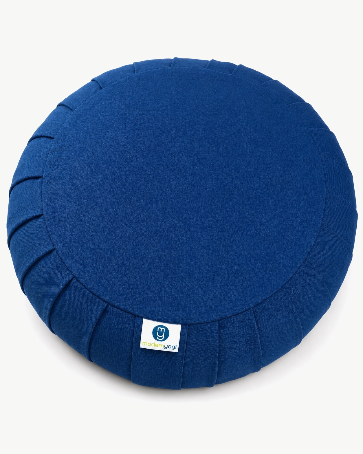 Indigo Round Zafu Cushion — fabric detail