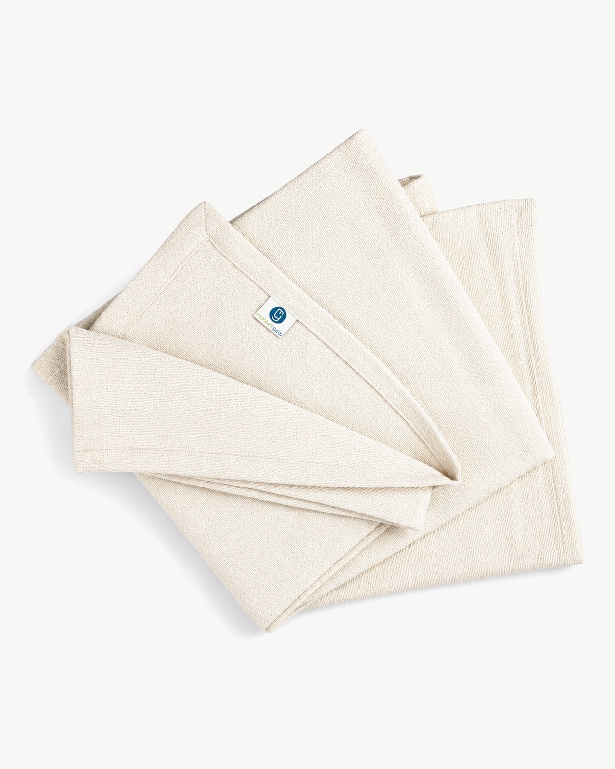 Ivory Yoga Blanket — draped
