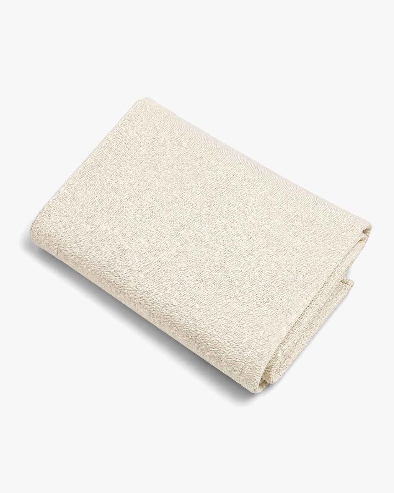 Ivory Yoga Blanket — front view