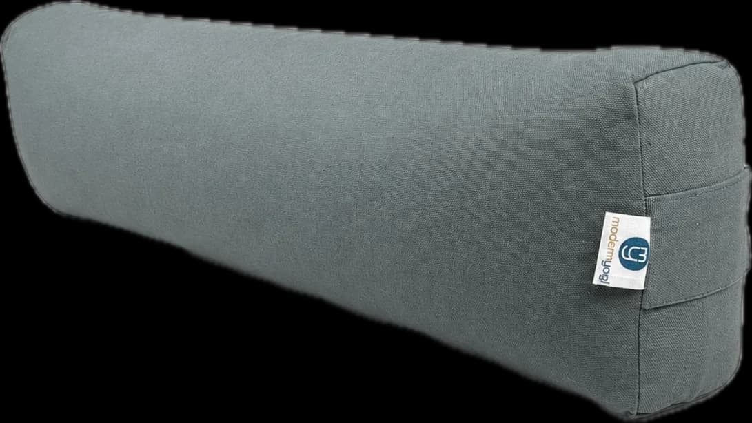 Pranayama Bolster in Stone, side